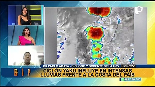 Dr. Paolo Amaya: El ciclón Yaku influiría en las lluvias extremas hasta quincena de abril