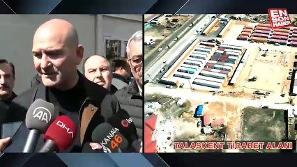 Süleyman Soylu: Deprem bölgesinde 10 bin esnafa, 10 bin esnaf çarşısı yapıyoruz