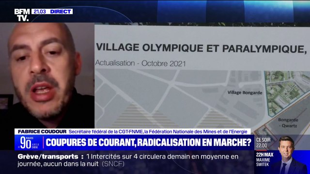 Retraites: S'il faut encore monter d'un cran, on montera d'un cran' assure Fabrice Coudour (CGT-FNME) à propos des coupures de courant