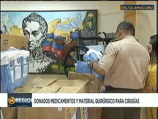 SUAF entrega dotación de medicamentos y material quirúrgico en el estado Delta Amacuro