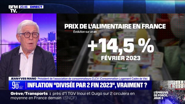 Inflation : Les consommateurs ont changé leurs méthodes de s'alimenter et d'aller faire les courses constate Jean-Yves Mano, président de la CLCV
