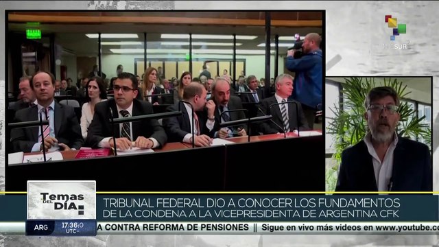 Tribunal Federal dio a conocer los fundamentos de la condena a la vicepresidenta argentina CFK