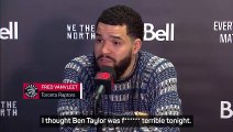 Raptors' Fred VanVleet calls NBA ref Ben Taylor 'f***ing terrible' after Toronto loss