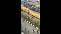 WARNING: Train collision with a passenger bus in Lagos | Nigeria