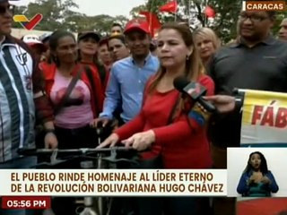 Ciudadanos del edo. Cojedes rinden homenaje al Comandante Chávez en el Cuartel de la Montaña