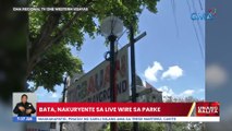 Bata, nakuryente sa live wire sa parke | UB