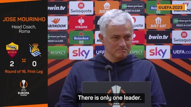 Mourinho reveals 'only leader' at Roma after Sociedad win
