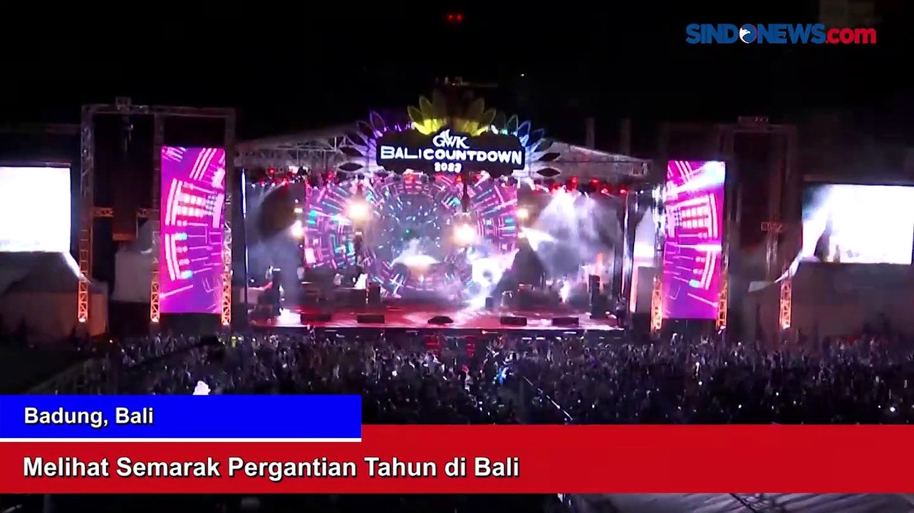 Suasana Kemeriahan Pesta Pergantian Tahun di Bali
