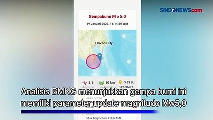 Gempa Tektonik Magnitudo 5,1 di Talaud, Tidak Berpotensi Tsunami