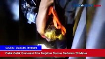 Detik-Detik Evakuasi Pria Terjebur Sumur Sedalam 20 Meter di Baubau