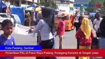 Penertiban PKL di Pasar Raya Padang, Pedagang Karaoke di Tengah Jalan