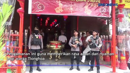 Polisi Perketat Keamanan Kelenteng dan Wihara di Makassar Jelang Perayaan Imlek