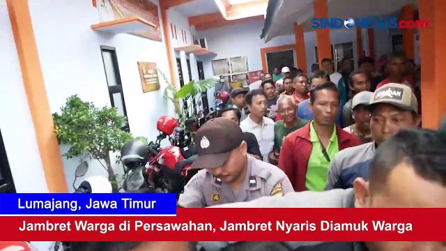 Jambret Warga di Persawahan, Jambret Nyaris Diamuk Warga