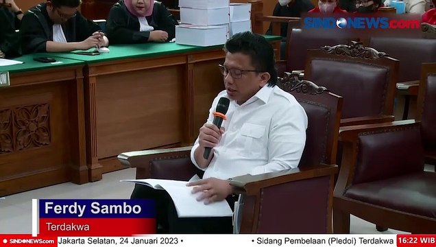 Pembacaan Pledoi, Ferdy Sambo: Saya Tidak Berencana Bunuh Brigadir J