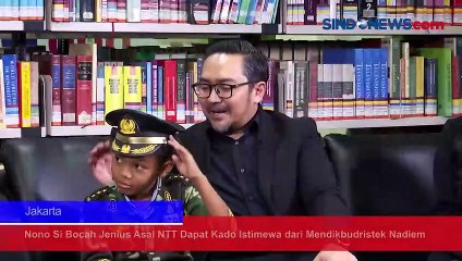 Menteri Nadiem Beri Kado Istimewa Nono Si Bocah Jenius Asal NTT, Apa Itu?