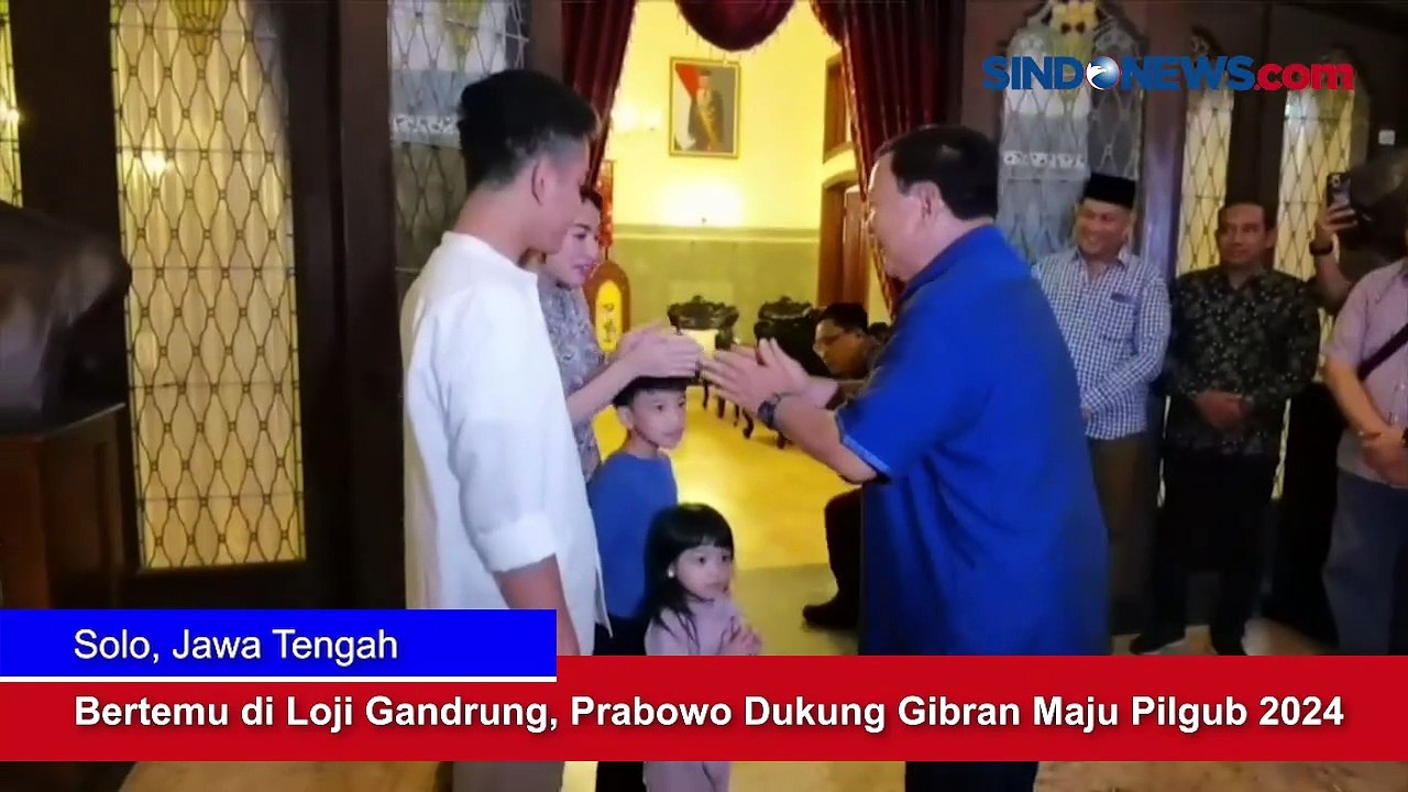 Bertemu di Loji Gandrung, Prabowo Ungkap Dukungan Untuk Gibran Maju Pilgub 2024