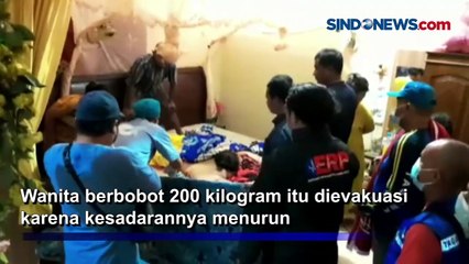 Pengidap Obesitas Dievakuasi ke RS karena Pingsan di Palangka Raya