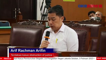 Baca Nota Pembelaan, Arif Rachman Arifin Sebut Alami Benturan Logika dan Nurani