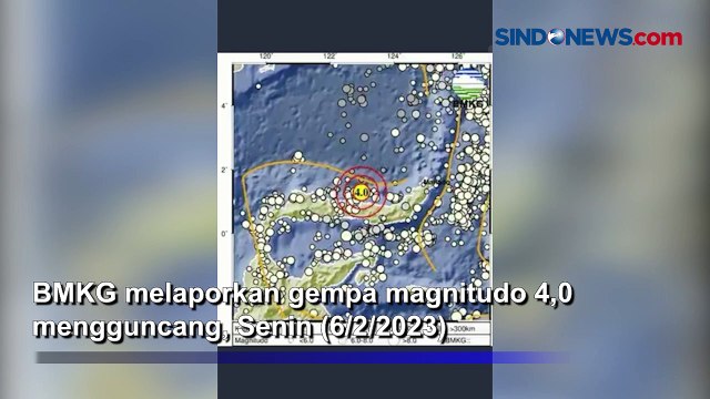 Gempa Magnitudo 4,0 Guncang Bolmut Sulut
