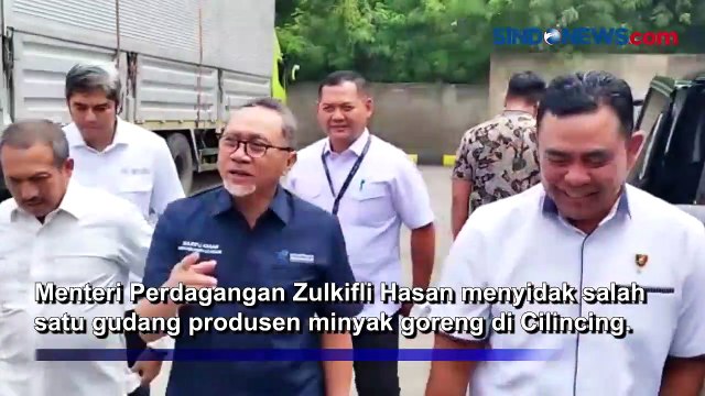 Langka di Pasaran, Mendag Zulkifli Temukan 555 Ribu Liter MinyaKita Menumpuk di Gudang Cilincing