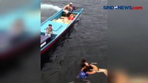 Wanita Penumpang Kapal Nekat Terjun ke Laut di Perairan Ternate, 2 ABK Evakuasi Korban