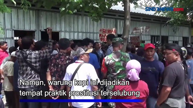 Lokasi Prostitusi Berkedok Warung Kopi di Ponorogo Digeruduk Warga