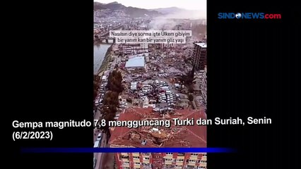 Gempa Besar Turki dan Suriah, Ngerinya Kerusakan Kota Terpantau dari Udara