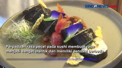 Video herunterladen: Unik, Kuliner Sushi Pecel Rendang, Sajian Ala Jepang dengan Indonesia