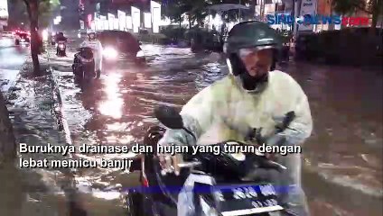 Banjir Rendam Jalan Utama Kota Cirebon, Kendaraan Mogok
