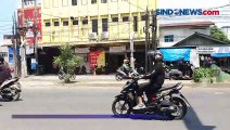 Terekam CCTV, Pengemudi Ojol di Medan Terpental Ditabrak Motor