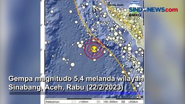 Gempa Magnitudo 5,4 Guncang Sinabang Aceh