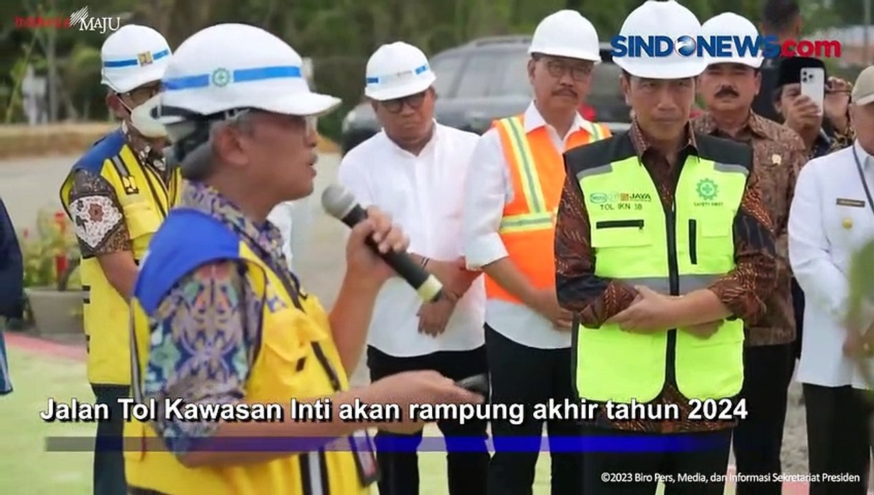 Tinjau Proyek Jalan Tol Kawasan Inti IKN, Jokowi Targetkan Rampung Akhir 2024