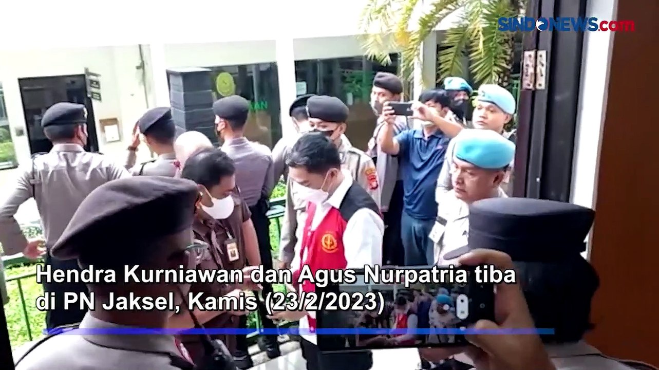 Hadapi Sidang Vonis, Hendra Kurniawan dan Agus Nurpatria Tiba di PN Jaksel