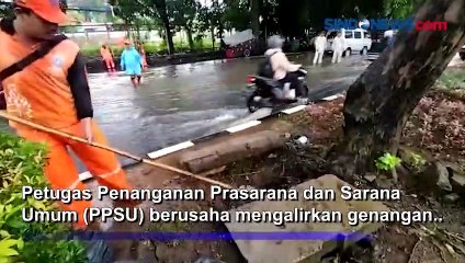 Hujan Sejak Malam, Jalan Bungur Besar Jakarta Pusat Banjir Setinggi 20 Cm