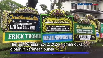 KH Ali Yafie Meninggal Dunia, Karangan Bunga Membanjiri Rumah Duka di Tangsel