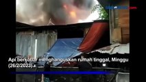Kebakaran Rumah di Petojo Selatan, 96 Personel Damkar Diterjunkan
