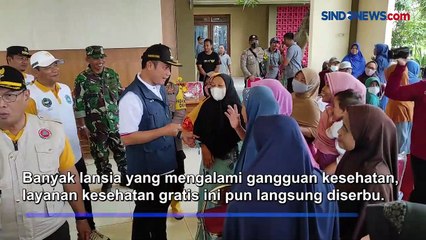 Idap Gangguan Kesehatan akibat Banjir, Para Lansia Serbu Layanan Kesehatan Gratis