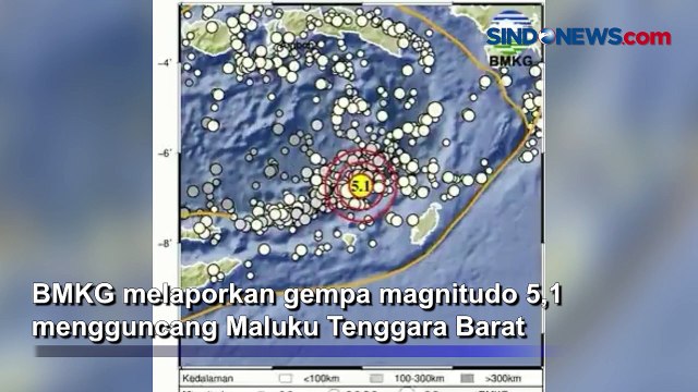 Gempa Magnitudo 5,1 Guncang Maluku Tenggara Barat