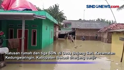 Banjir 2 Meter Rendam Ratusan Rumah dan 3 SD Negeri di Kabupaten Bekasi