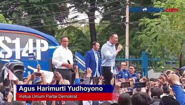 Hadir di DPP Partai Demokrat, Anies Baswedan Disambut Ribuan Kader Partai