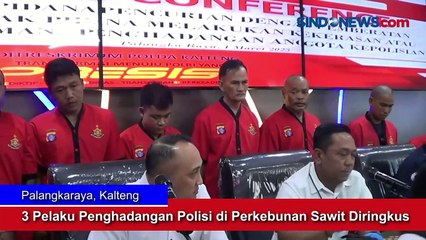 Polda Kalteng Ringkus 3 Pelaku Penghadangan Polisi di Perkebunan Sawit