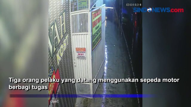 Nekat! Pencuri Motor di Medan Beraksi saat Hujan Deras