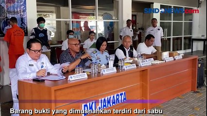 Ungkap Peredaran Narkotika Lintas Provinsi, BNNP DKI Jakarta Musnahkan Barang Bukti