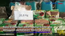 Satgas Perbatasan Gagalkan Penyelundupan 20,8 Kilogram Sabu dari Tawau Malaysia