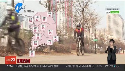 [날씨] 전국 고온, 서울 22도 광주 26도…공기 탁해