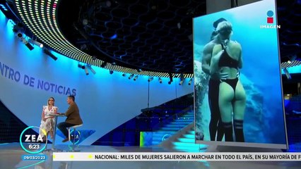 Pareja rompe Récord Guinness del beso más profundo bajo el agua