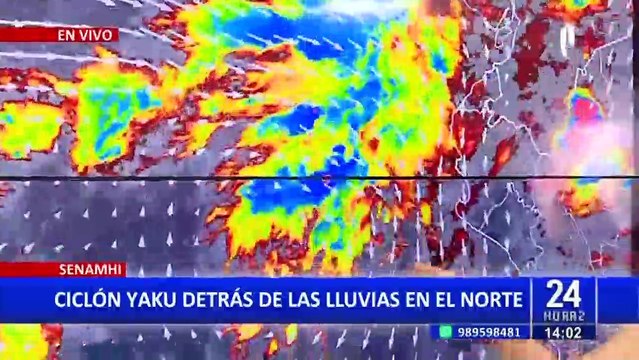 Senamhi advierte intensas lluvias en la costa norte y centro del Perú debido a ciclón “Yaku”