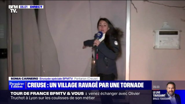 Tornade dans la Creuse: Une énorme boule de vent tournoyante a dévasté les trois quarts du bourg