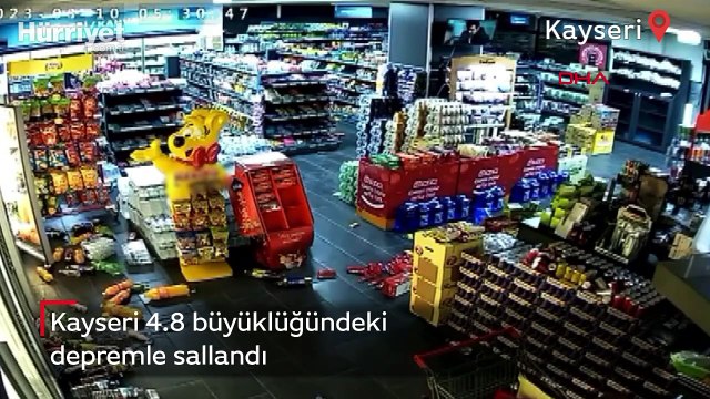 Kayseri 4.8 büyüklüğündeki depremle sallandı