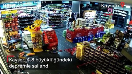 Kayseri 4.8 büyüklüğündeki depremle sallandı